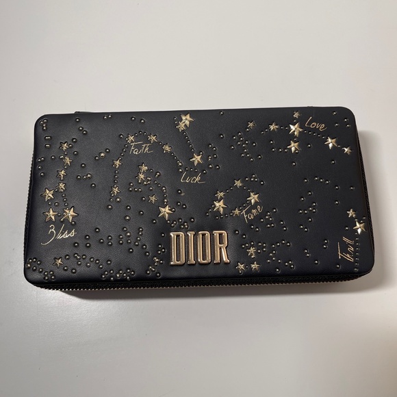 Dior Black Gold Clutch bag Case Beauty Holiday Jewel Lipstick Coffret Limited - Picture 1 of 11